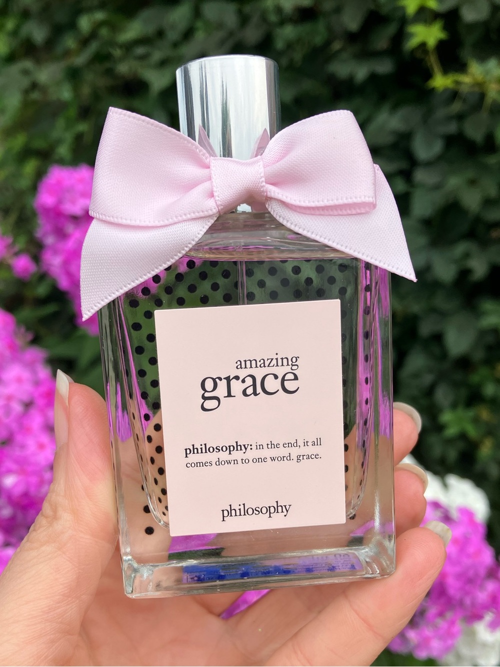 New Philosophy Amazing Grace Whimsical Light Pink Bow & Polka Dot